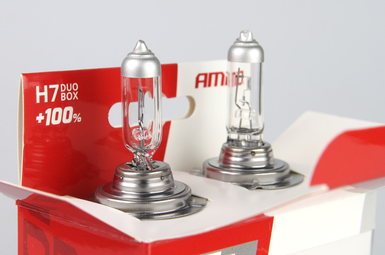 ŽÁROVKY H7 LUMITEC SILVER +100% DUO BOX 2 KS AMIO