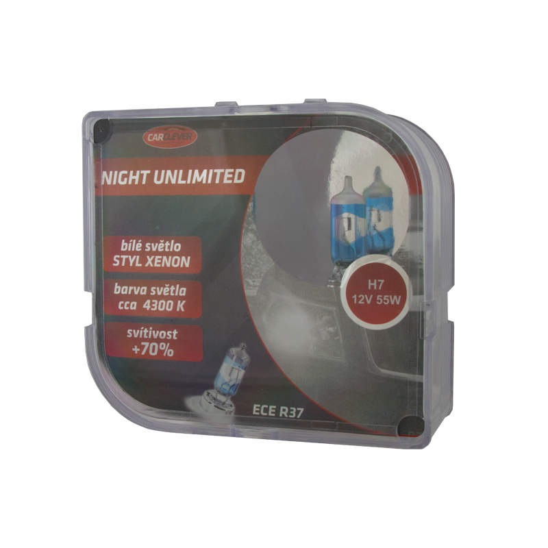 Halogen. žárovky 12V s paticí H7, Night unlimited 4300K