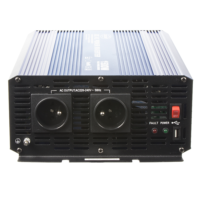 Sinusový měnič napětí z 12/230V + USB, 1500W