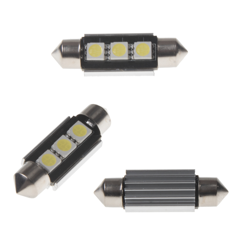 CAN-BUS LED ŽÁROVKY SUFIT 3SMD, 12V 39MM, BÍLÁ, 2 KS, VERTEX