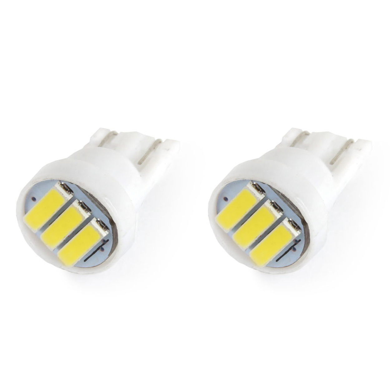 LED žárovky W5W T10 3 SMD LED, bílé, 2 ks AMIO