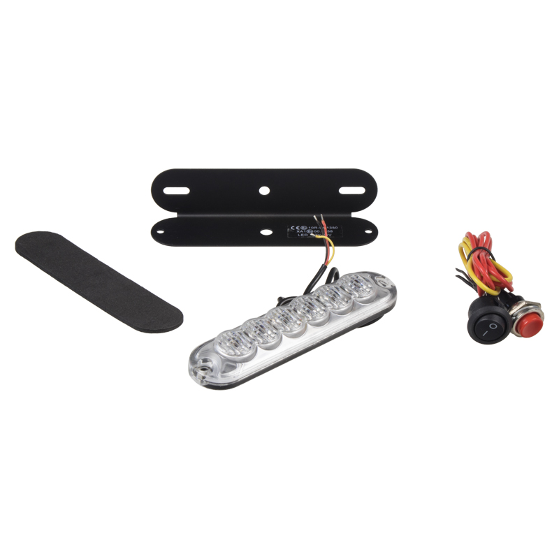 PREDATOR 6x3W LED, 12-24V, modrý, ECE R10
