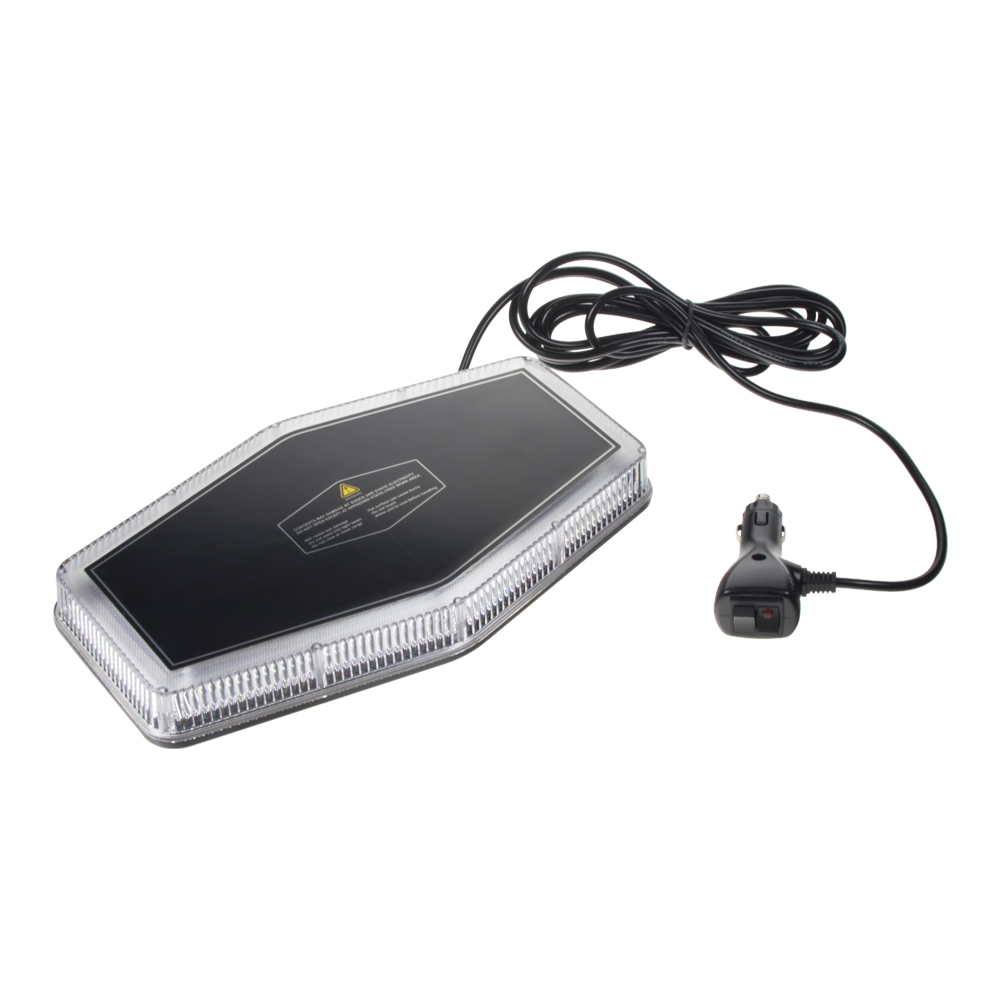Rampa oranžová, 48LEDx1W, magnet, 12-24V, 279mm, ECE R65