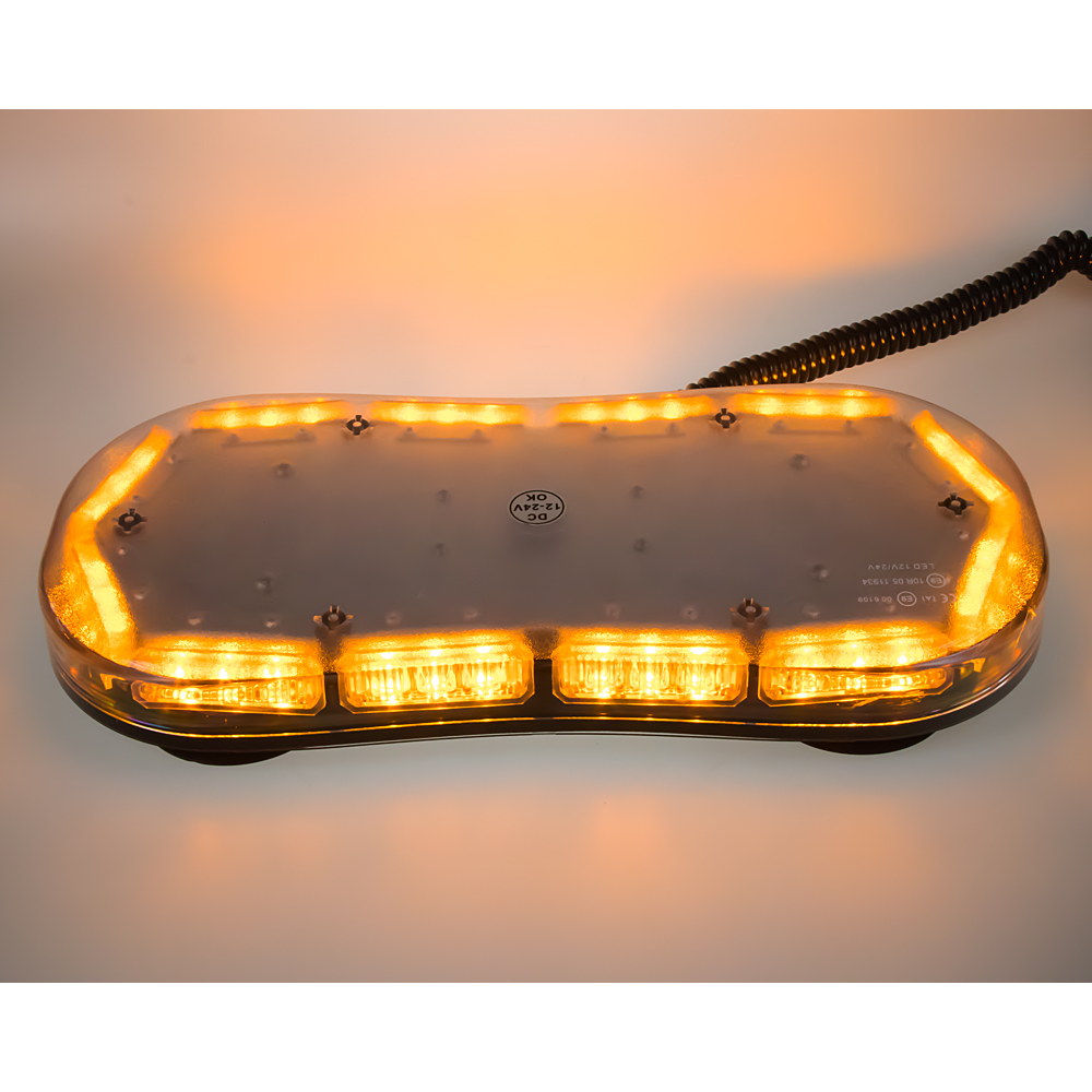 Rampa oranžová, 36LEDx3W, magnet, 12-24V, 360mm, ECE R65