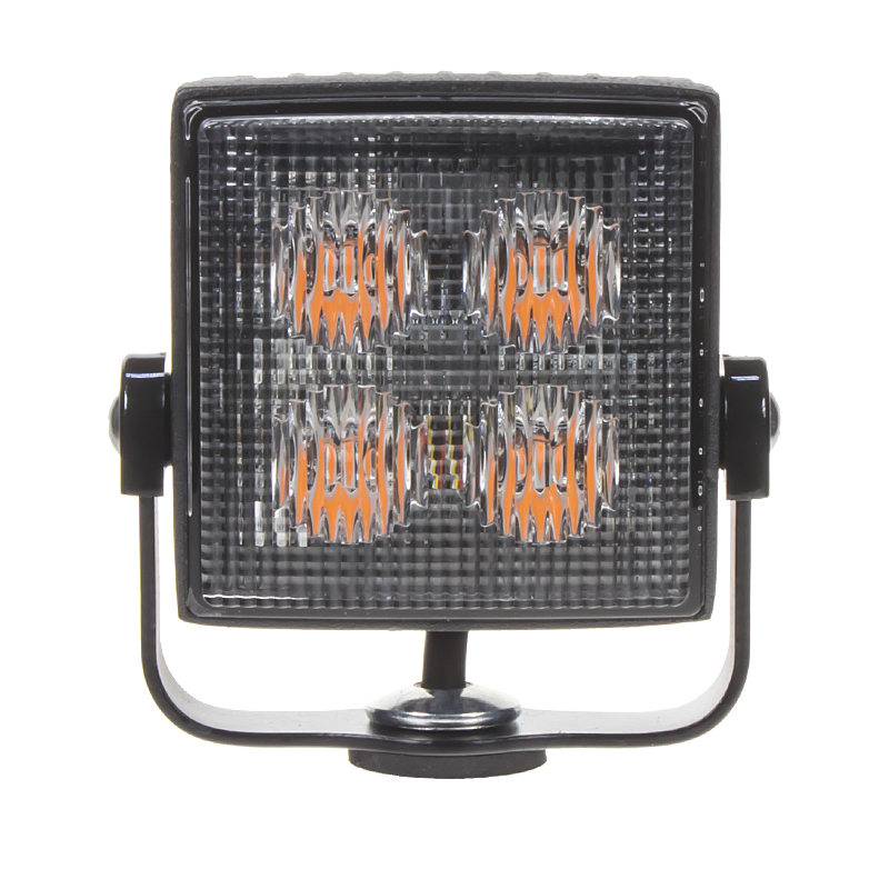Výstražné LED světlo vnější, oranžové, 12-24V, ECE R65