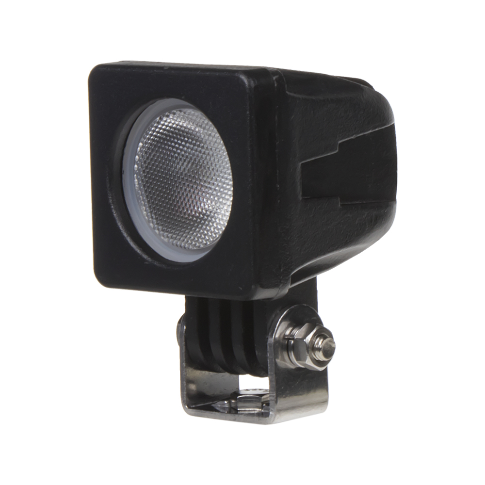 LED světlo hranaté (i na motocykl), 1x 10W, 50x50x65mm, ECE R10