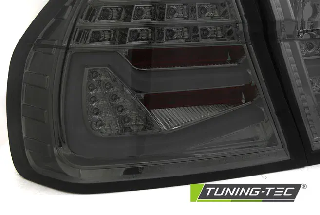 ZADNÍ SVĚTLA BMW E90, 2005-2008, KOUŘOVÉ, LED BAR
