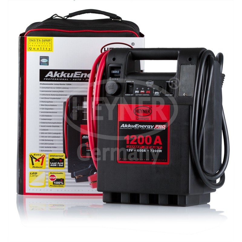 Profesionální startovací stanice 1200 A AkkuEnergy PRO - Heyner Germany 92900
