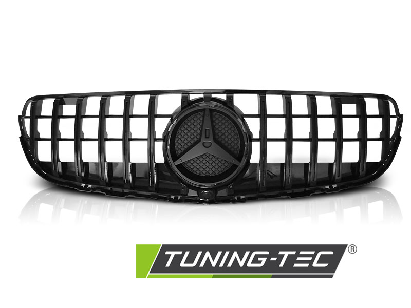PŘEDNÍ MASKA MERCEDES GLC W253 2015-, GT-R STYL, LESKLE ČERNÁ