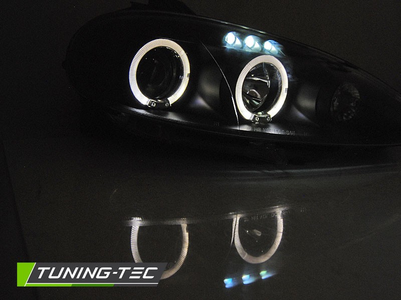 PŘEDNÍ SVĚTLOMETY, SVĚTLA, LAMPY MAZDA MX5, 2001-2005, ANGEL EYES BLACK