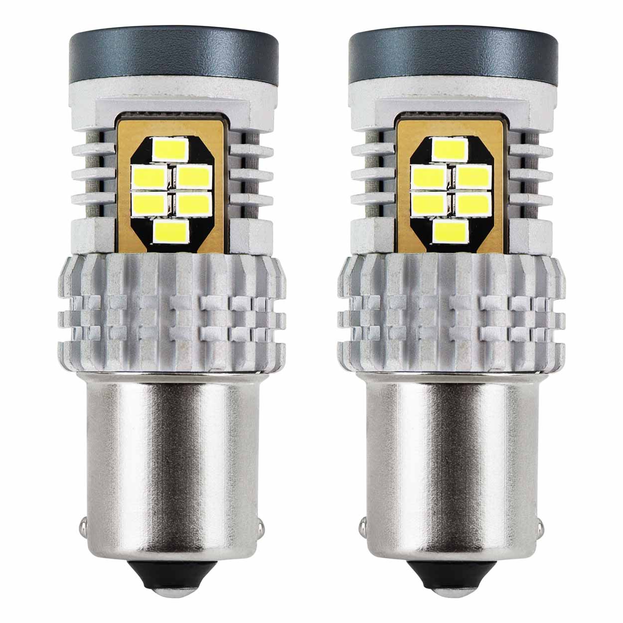 LED žárovky BA15S CAN-BUS- 24 SMD - bílé (2 ks) - Amio