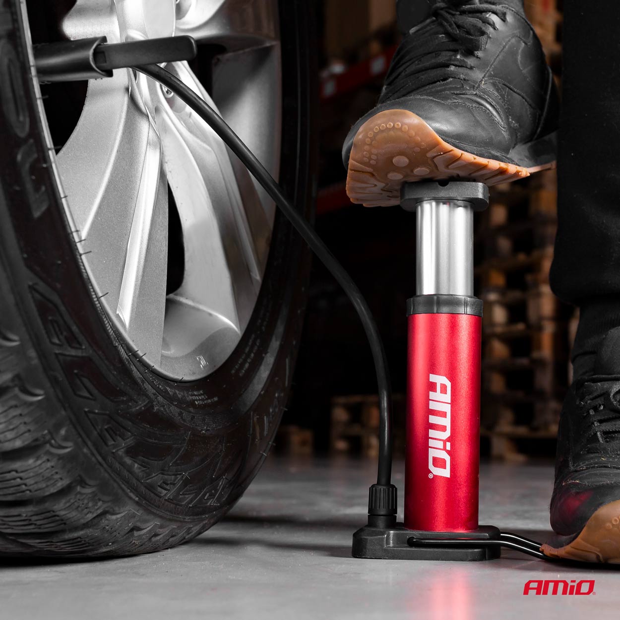 Kovová nožní pumpa MINI PU03