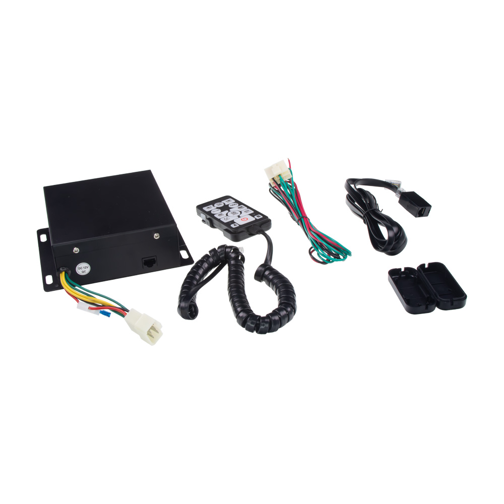 Profesionální výstražný systém s mikrofonem 100W, 12V