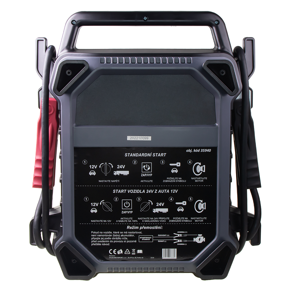 PROFI Startovací zdroj (JumpStarter / kapacitor) 12V/1500A, 24V/900A