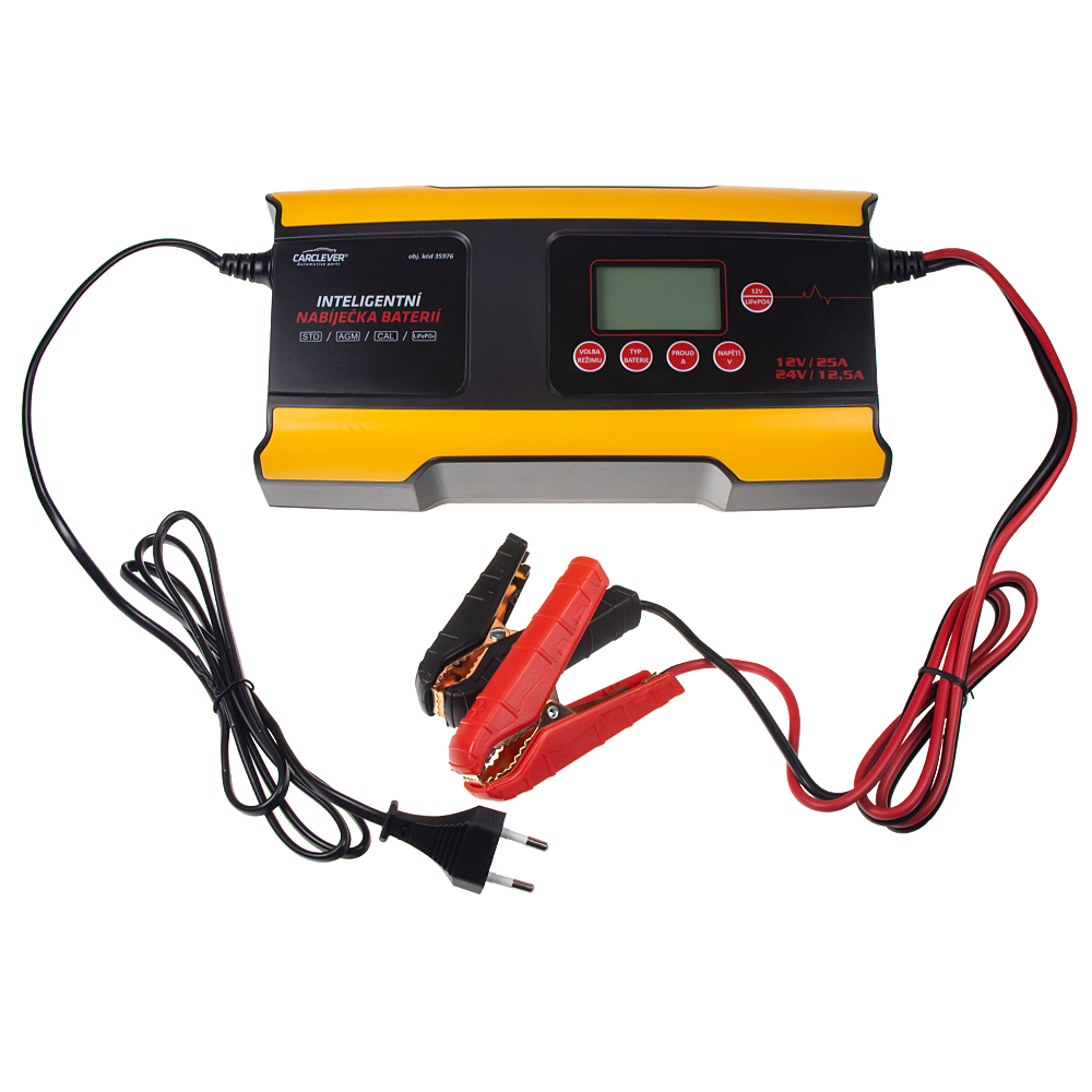 Autonabíječka 12V/25A & 24V/12,5A + 12V LifePO4