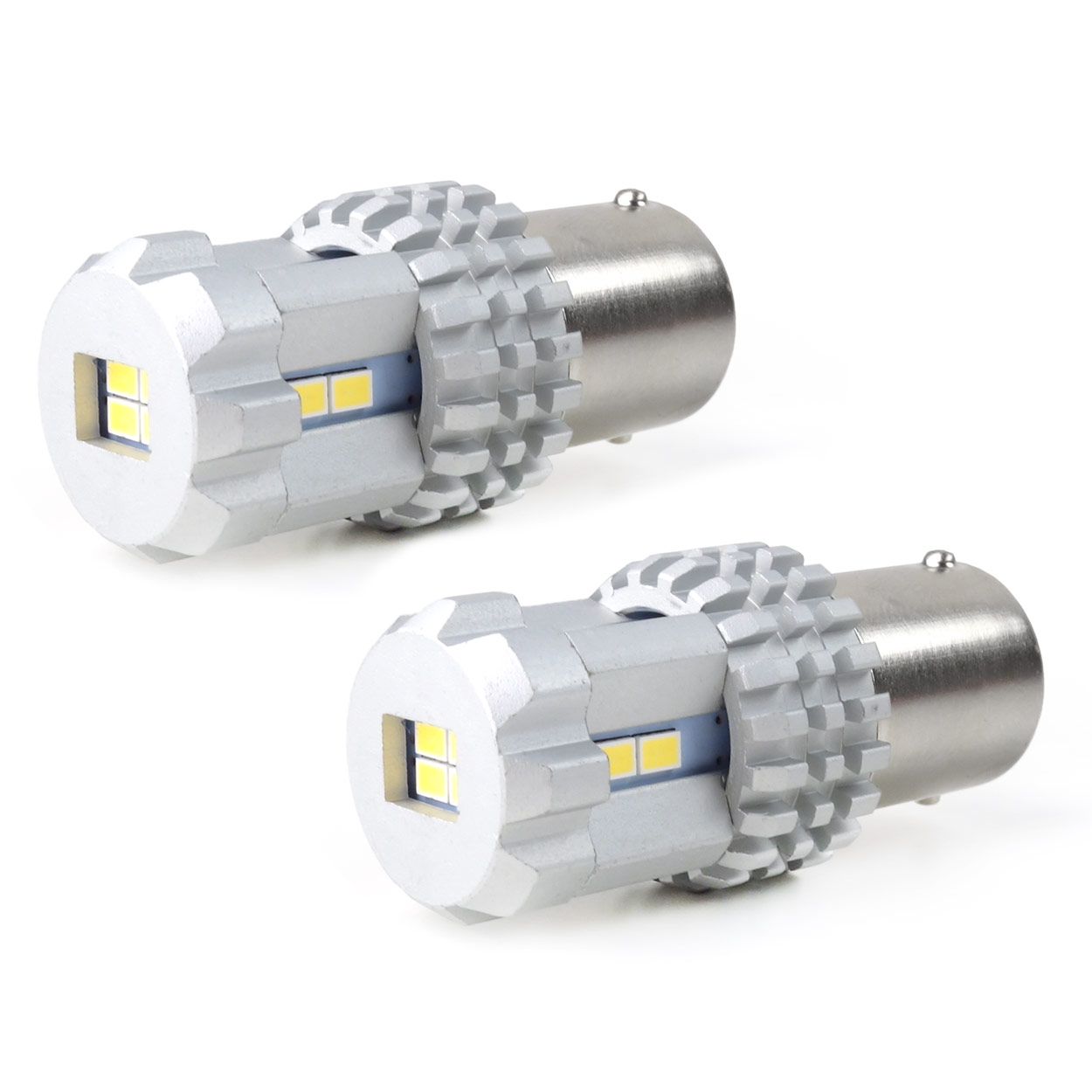 CAN-BUS diodové žárovky BA15S - 12 SMD LED 3020 - bílé (2 ks) - Amio