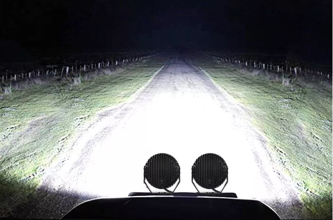 LED světlo kulaté s pozičním světlem, 14x5W, ECE R7/R10/R112