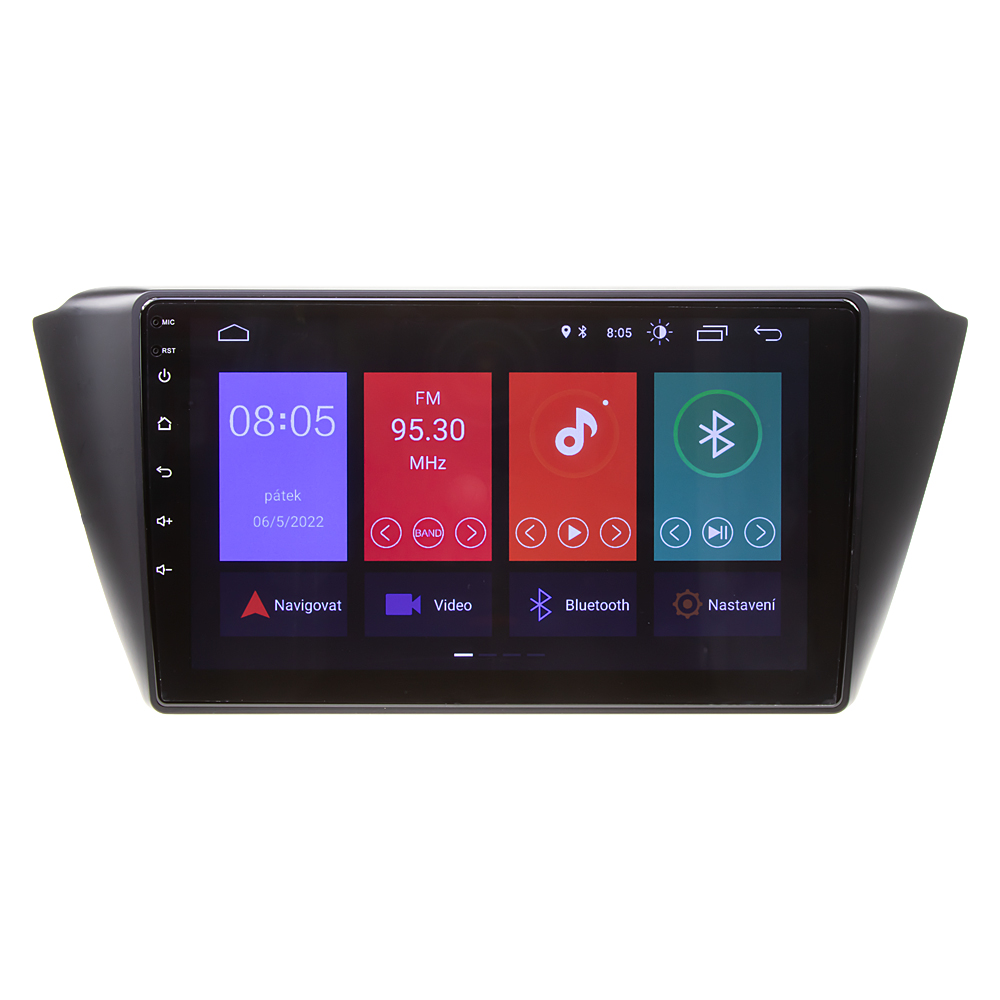 Autorádio pro Škoda Fabia 2015-2019 s 9" LCD, Android 10.0, WI-FI, GPS, Mirror link, Bluetooth