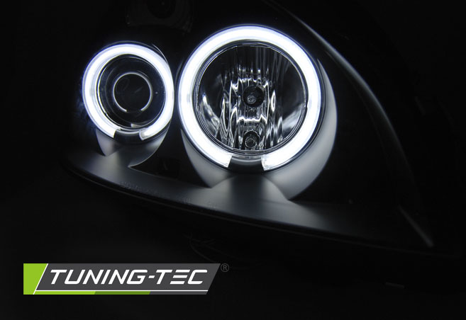Přední světlomety RENAULT CLIO II 06.01-09.05 ANGEL EYES CCFL BLACK