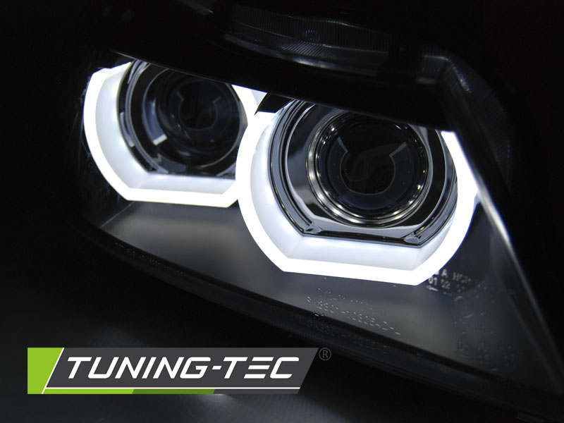Přední světla BMW E90 / E91 09-11 XENON LED DRL černá s AFS