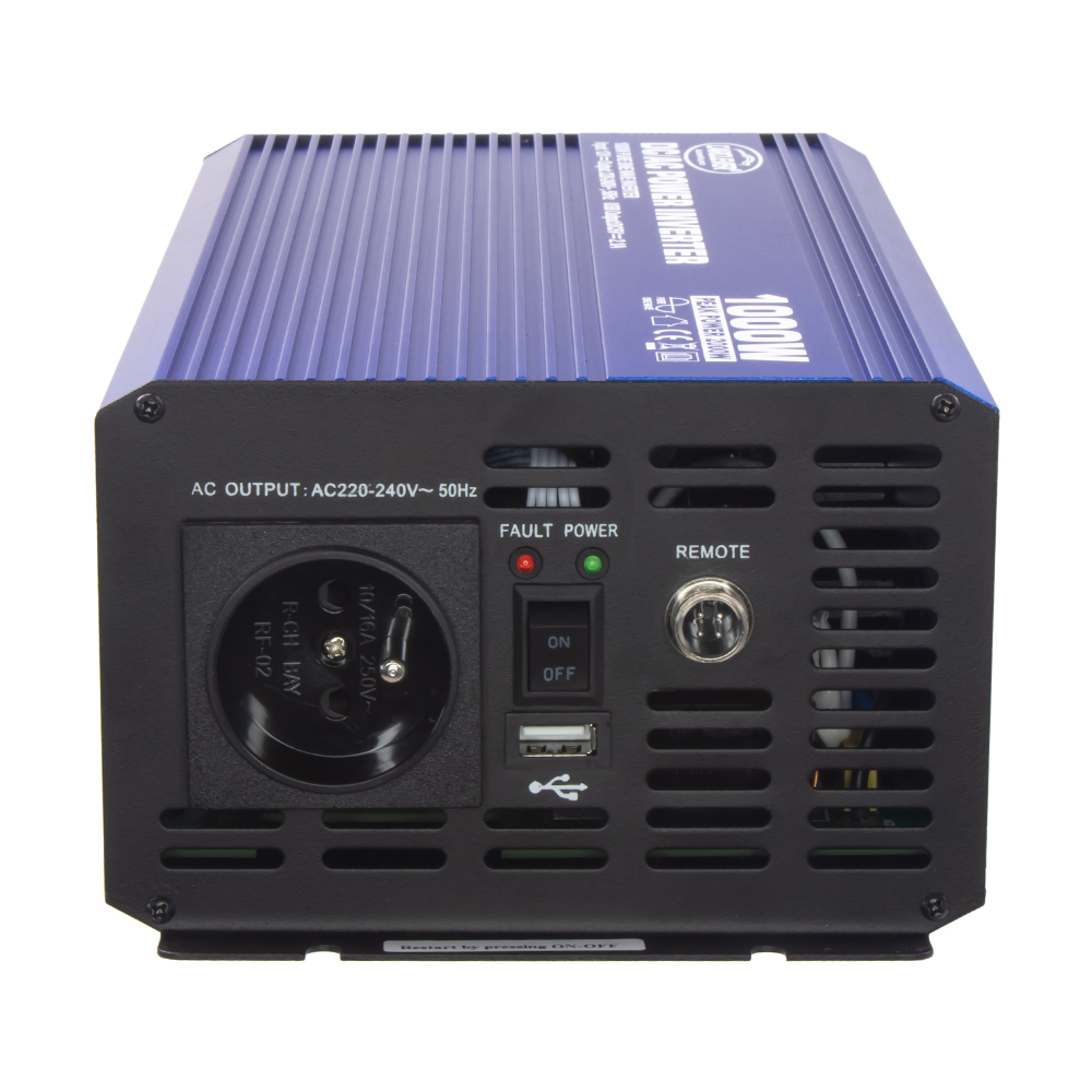 Sinusový měnič napětí z 12/230V + USB, 1000W