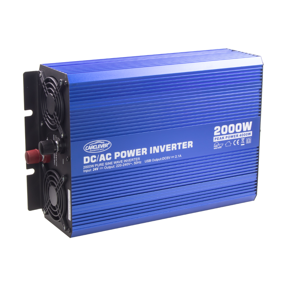 Sinusový měnič napětí z 24/230V + USB, 2000W