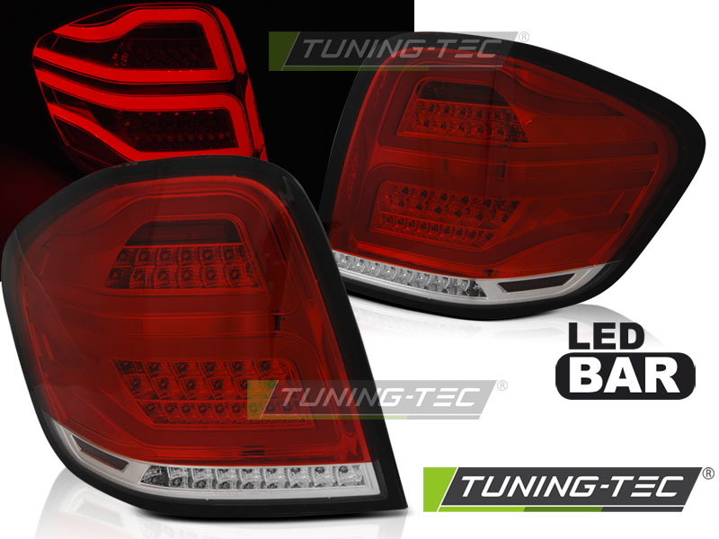 Zadní světla Mercedes Benz ML W164 09-11 - bílé/červené LED
