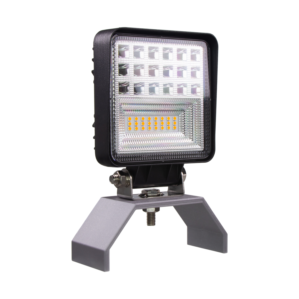 LED světlo hranaté bílé/oranžové, 42x3W, ECE R10