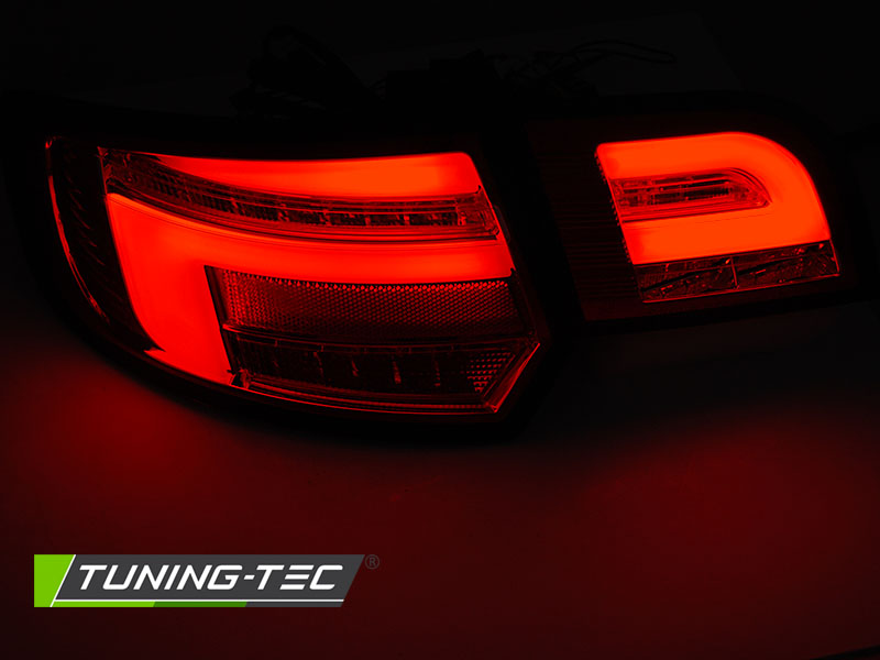 Zadní světla Audi 8P 5D 03-08 - červená/černá LED BAR SEQ SPORTBACK