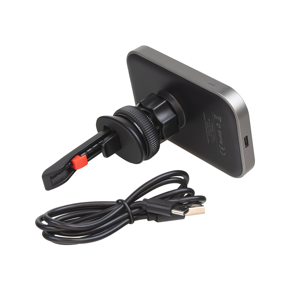 Univerzální QI držák pro telefony magnetický do mřížky ventilace (MagSafe compatible)