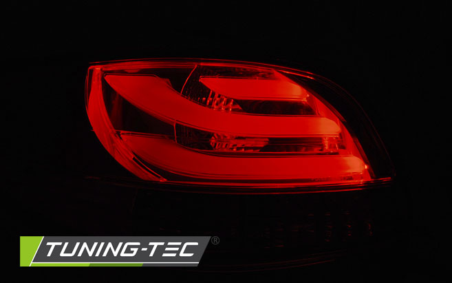 Zadní světla Peugeot 206 98-07 - bílá/červené LED BAR