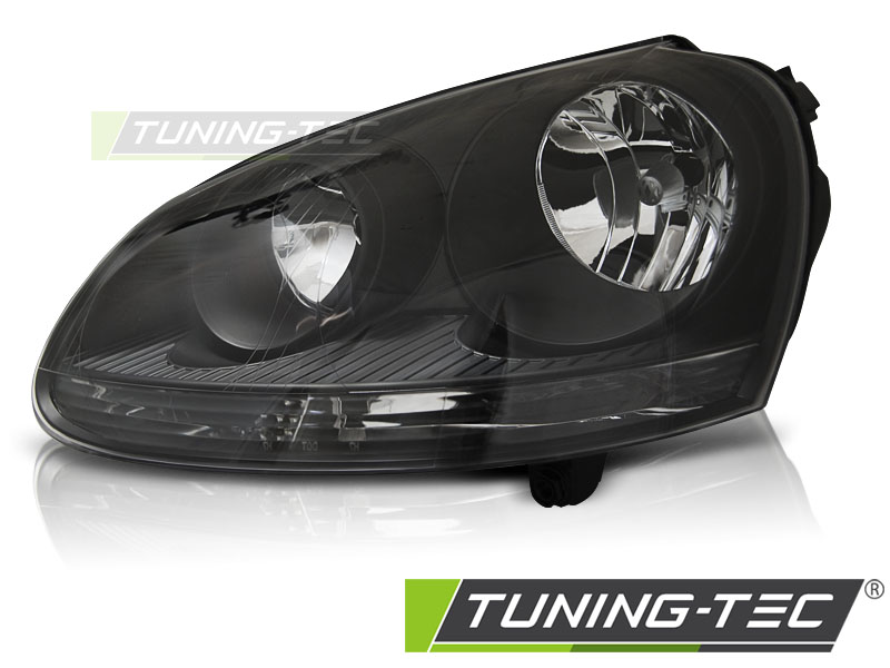 Přední světlo VW Golf V 10.03-09 TYC - černé LEVÉ