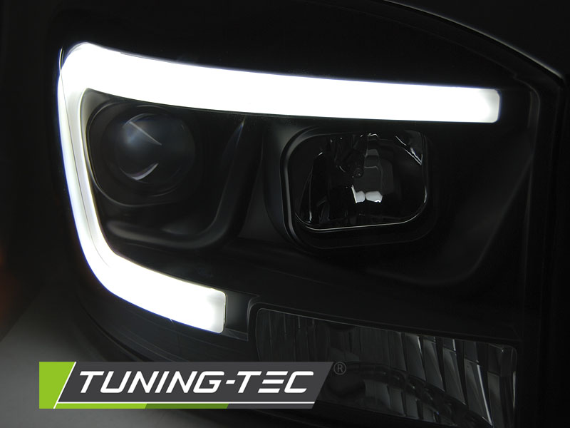 Přední světla Dodge Ram 06-08 Angel Eyes - černá TUBE LIGHT