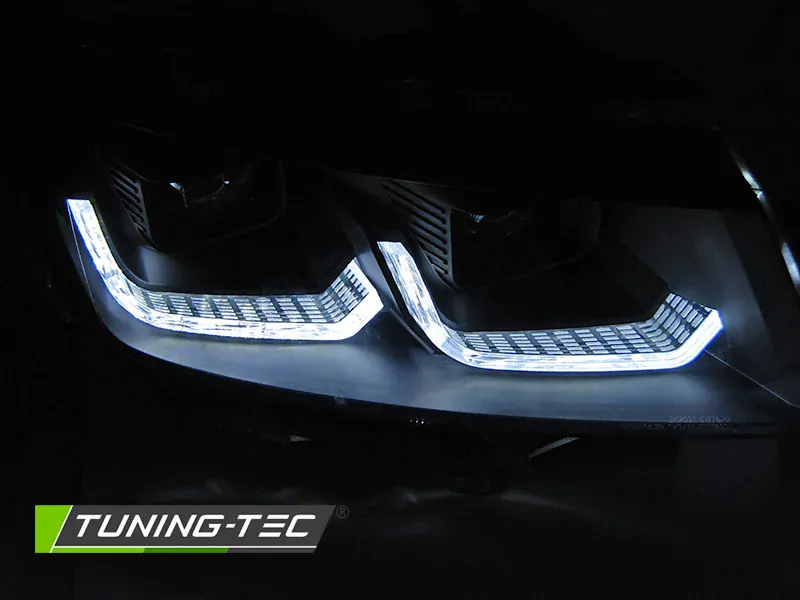 Přední světla VW T6.1 20- TUBE LIGHT DRL SEQ černá