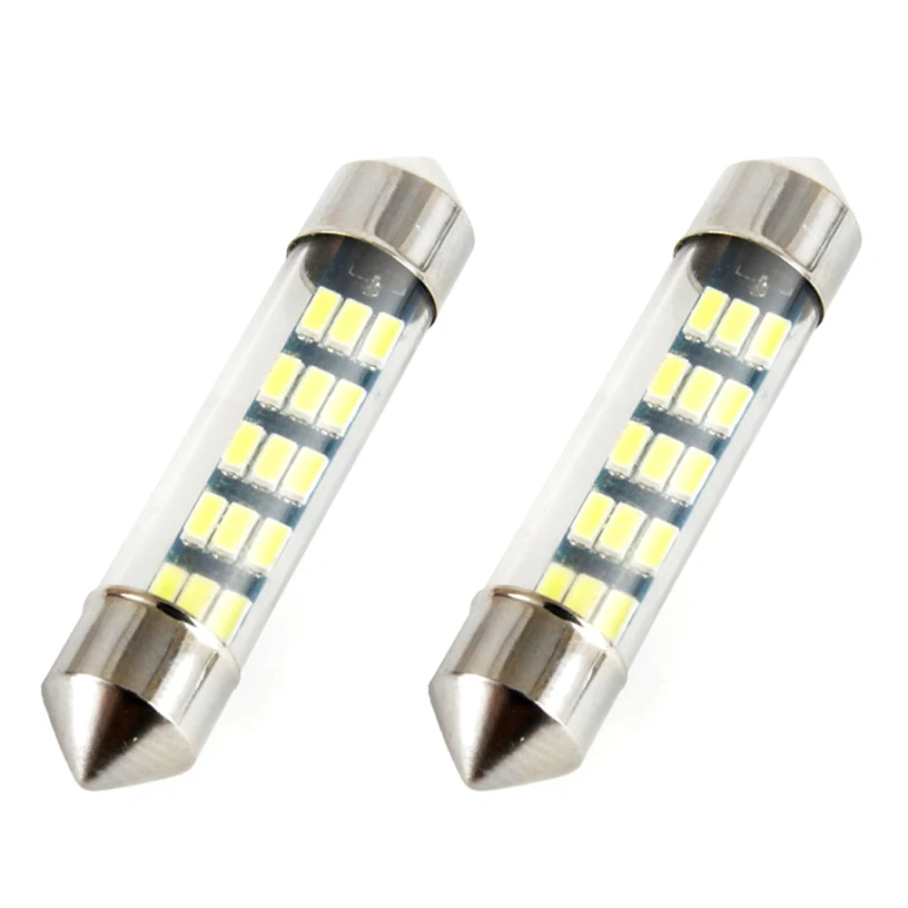 Sufitové LED žárovky 15 SMD LED, 39 mm, bílé - AMIO