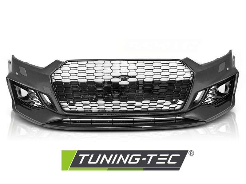 PŘEDNÍ NÁRAZNÍK AUDI A5 2018-, RS5 STYLE, ČERNÁ S PDC