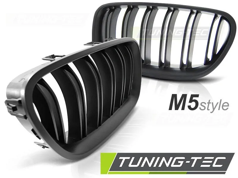 PŘEDNÍ MASKA, LEDVINKY BMW F10, F11 STYL M5, MATNÁ ČERNÁ
