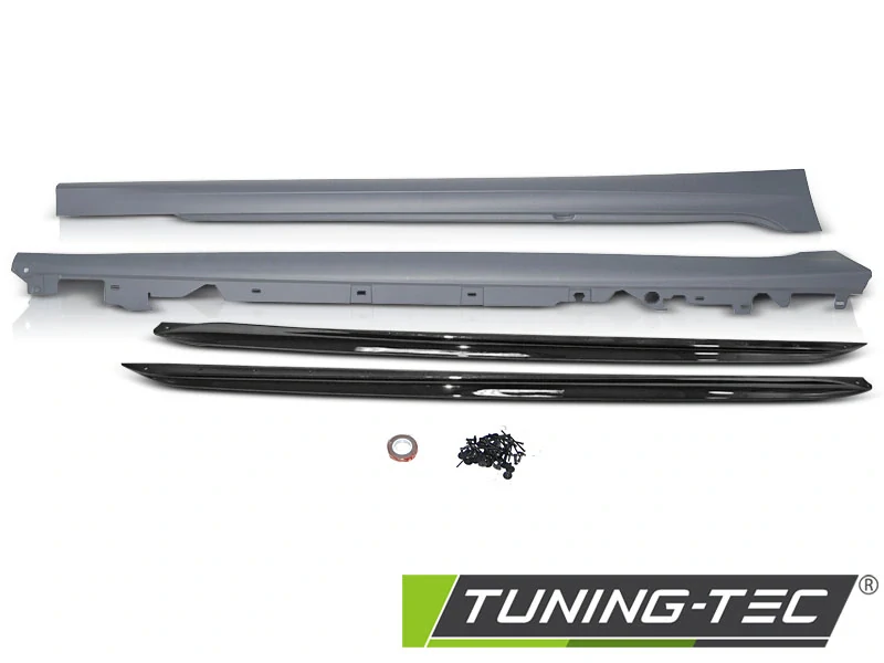 Prahy, kryty prahů BMW G20/G21, 2019-, performance style, černý lesk