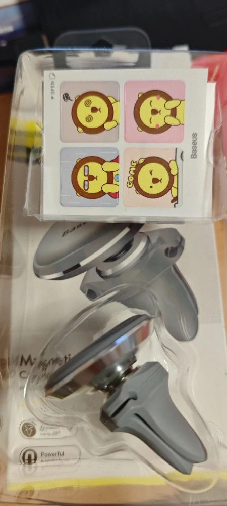 Magnetický držák telefonu BASEUS Magnetic Air Vent šedý