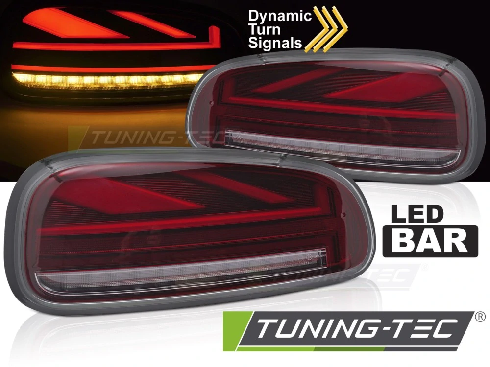Zadní LED světla, světlomety, lampy Mini Cooper F54, 2015-2019, SEQ, červené