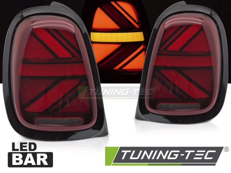 Zadní LED světla, světlomety, lampy Mini Cooper F55, F56, F57, 2014-2017, červené