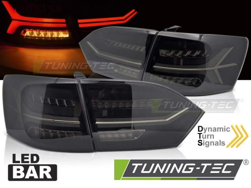 Zadní LED světla, světlomety, lampy VW Jetta VI, 2011-2014, SEQ, kouřové