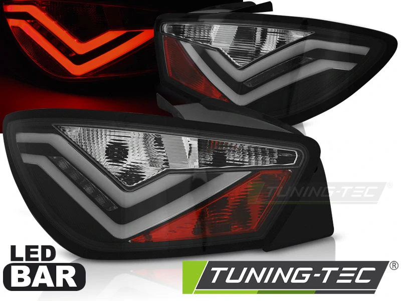 Zadní světla Seat Ibiza 2008-2012, hatchback, 3dveř. LED BAR černé