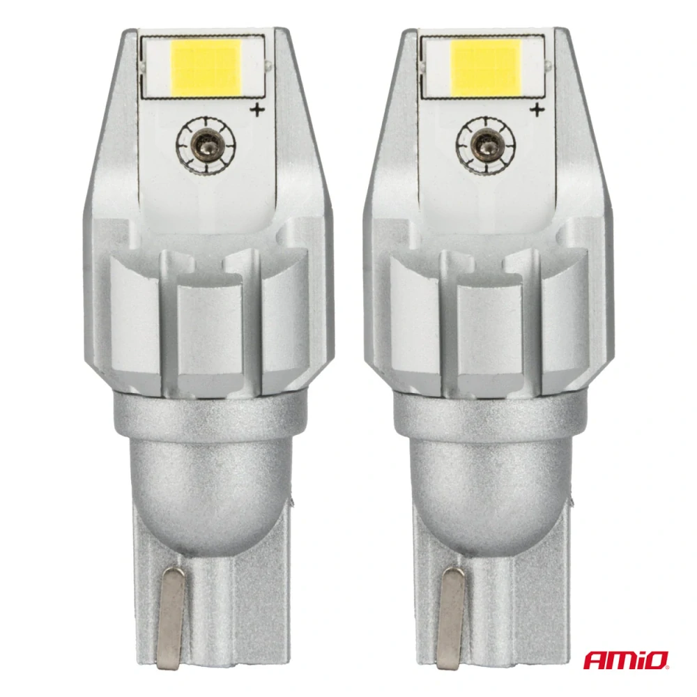 LED žárovky W16W T15 AMIO CAN-BUS 2 SMD LED, bílé 6000K, 2 ks