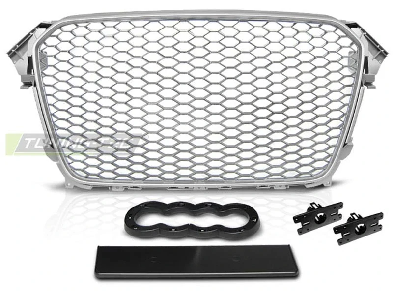 Maska sportovní RS Type AUDI A4 B8 2011-2015 stříbrná,matná