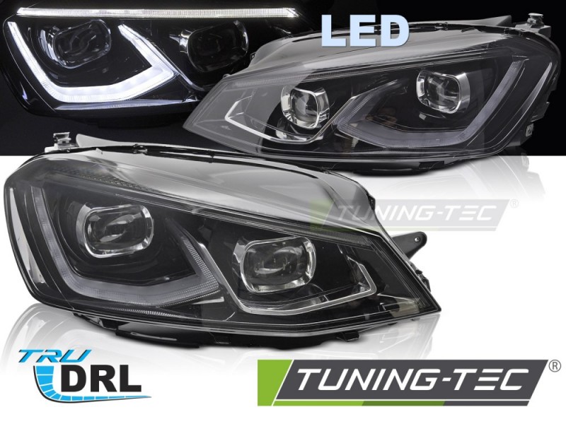 Přední světla VW Golf VII 14-19 Full LED černé