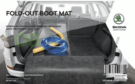 Škoda Octavia IV combi-Rozkládací koberec do kufru (bez mezipodlahy) original