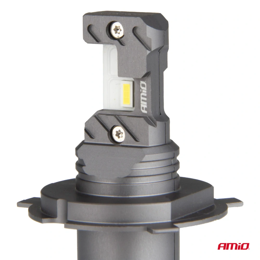 LED žárovky H4 AMIO HYBRID Series CAN-BUS, bílé 6000K | 5600 LM, 2 ks