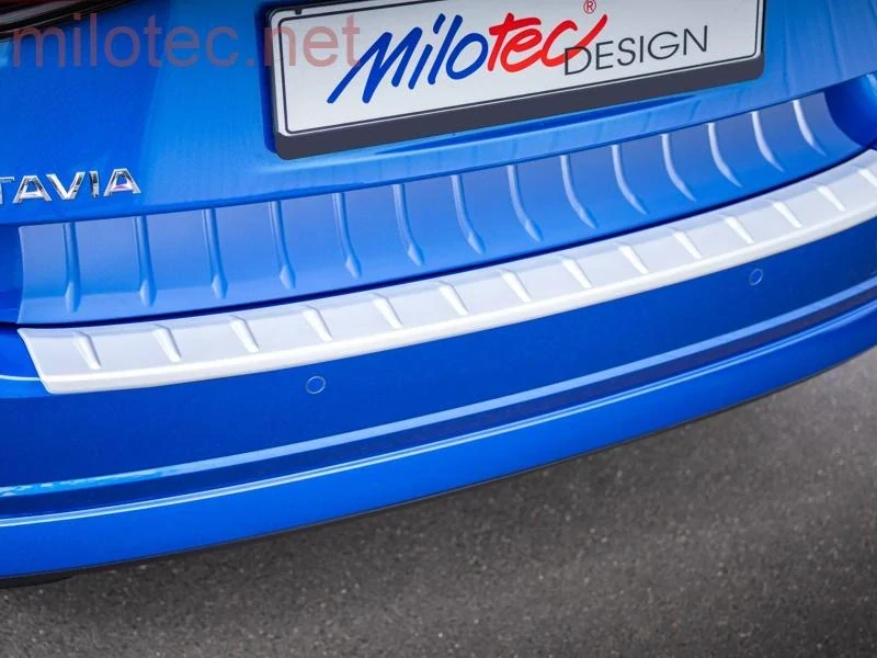 Práh pátých dveří s výstupky, Alu Brush - matný, Škoda Octavia IV. Combi Facelift / Combi RS Facelift, od r.v. 2024