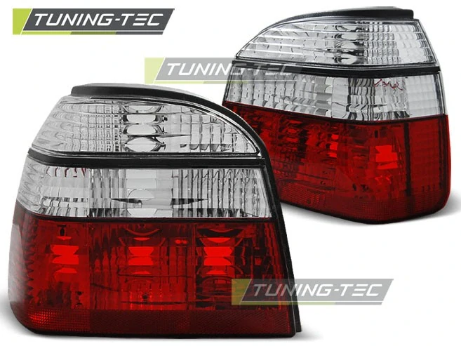 Zadní světlomety, světla, lampy Volkswagen Golf 3, 1992-1998, bílé, červené LTVW97